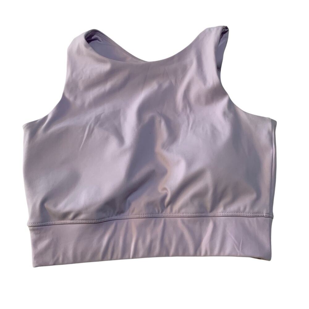 The Barbell Cartel women's size medium Lavender Crop Top purple sports bra lifti